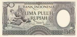 Indonesien 50 Rupiah 1958 p58